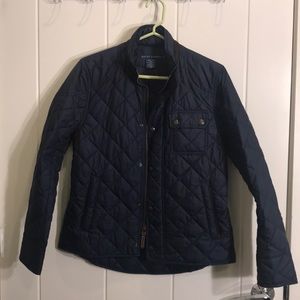 Ralph Lauren Navy Quilted Coat